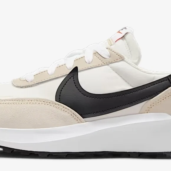 Nike Waffle Debut Sneakers - Sanddrift and Black - Picture 4 of 6